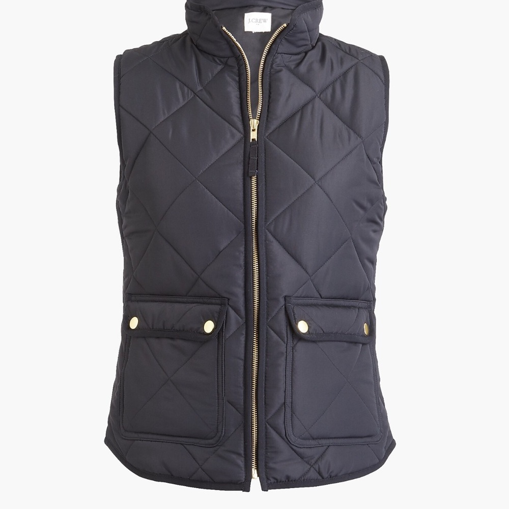 J. Crew Black Quilted Varsity Jacket - Picture 4 of 6